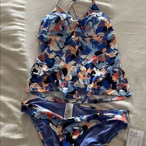 Athleta Multicolor Tankini Set